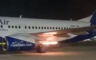 Boeing 737 взлетел с горящим двигателем в Израиле