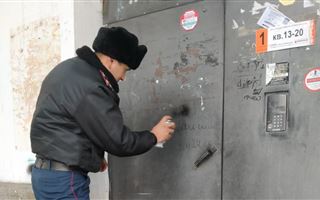Участковые Алматы вышли на улицу с аэрозольными красками
