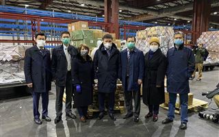 Сегодня в Алматы прибыла первая партия гуманитарной помощи из Китая