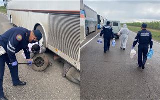 Колонна автобусов с иностранцами застряла на трассе “Самара-Шымкент” 