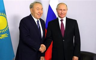 Президент РФ поздравил Елбасы с наступающим 80-летним юбилеем