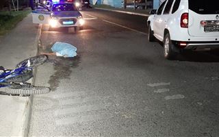 В Алматы насмерть сбили велосипедиста