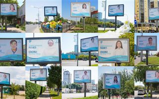 Фотографии врачей – борцов с COVID-19 появились на билбордах в Нур-Султане