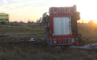 В Уральске погиб водитель пожарной машины в результате ДТП