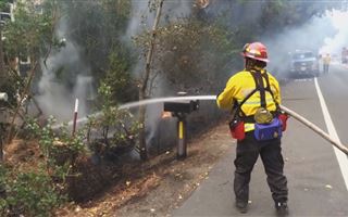 В Калифорнии из-за лесных пожаров эвакуируют людей