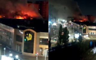 В Павлодаре произошел пожар в торговом доме "Арай"