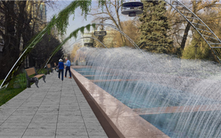 Как реконструируют фонтан "Неделька" в Алматы