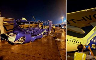 В аэропорту в Индии столкнулись три самолёта