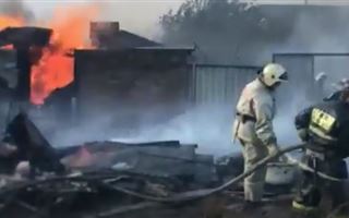 В Степногорске в результате крупного пожара сгорели более 50 дачных участков