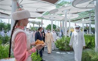 Правитель дубая посетил национальный павильон Республики Казахстан на ЭКСПО-2020 Дубай