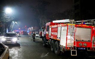В Талгаре на базаре произошел пожар