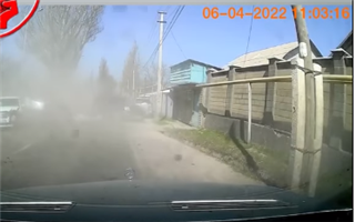 Опубликовано видео массового ДТП с участием автобуса в Алматинской области