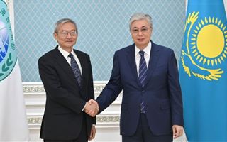 Президент Казахстана принял генсека ШОС Чжан Мина