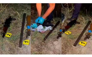 Схрон оружия на кладбище обнаружили таразские полицейские