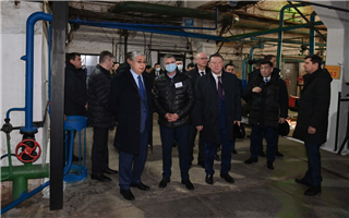 Президент посетил теплоцентр в городе Лисаковске