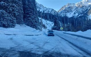 Дорога Шымбулак – Эдельвейс закрыта из-за погодных условий