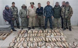 160 кг незаконно выловленной рыбы изъяли в Туркестанской области