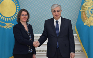Президент Казахстана принял специального представителя президента Франции Изабель Дюмон