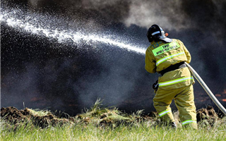Пожарные предотвратили распространение огня в сторону Семея