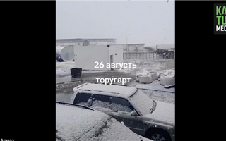 В Кыргызстане выпал снег
