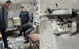 Полицейские Туркестанской области выявили цех по изготовлению поддельных госномеров