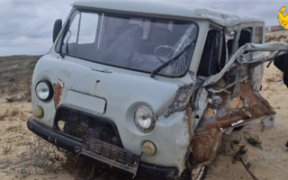 В Атырауской области пассажир УАЗа погиб после ДТП с большегрузом