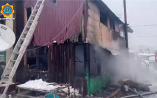 При пожаре в Щучинске погибли два человека