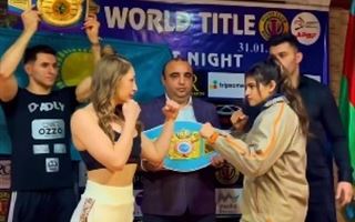 Секс-символ казахстанского бокса Ангелина Лукас обзавелась новым поясом чемпионки