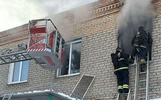 В Петропавловске после пожара в жилом доме госпитализировали двух человек