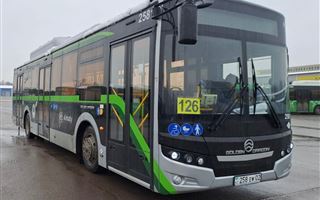 Обновили автобусы и сократили интервал на 126 маршруте в Алматы