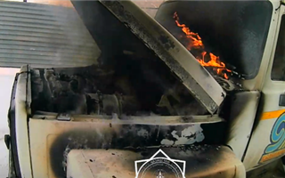 В СКО спасатели ликвидировали возгорание грузового автомобиля