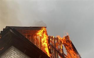 Частный жилой дом горел в Алматинской области