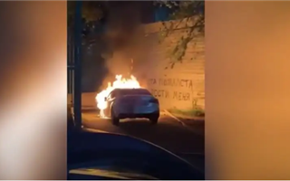 В Алматы по заказу сожгли автомобиль