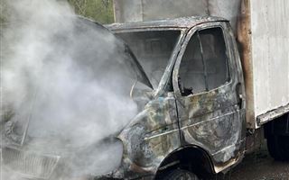 Машина горела в Караганде