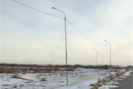  Нестандартное освещение установили в Кызылординской области