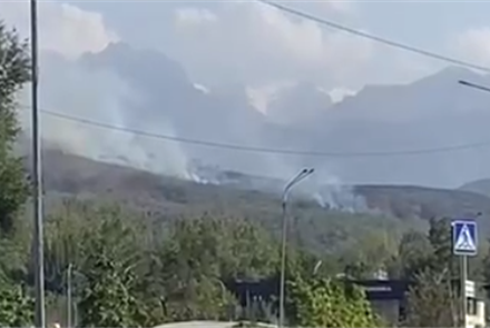 В Алматы начали гореть горы 