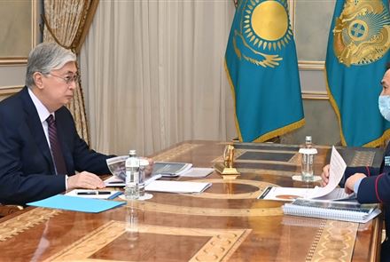 Президент встретился с министром внутренних дел Маратом Ахметжановым