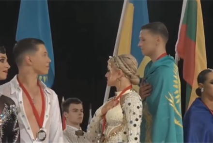 На чемпионате мира перепутали гимн Казахстана