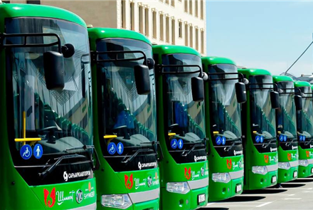Новые автобусы вышли на маршрут в Шымкенте