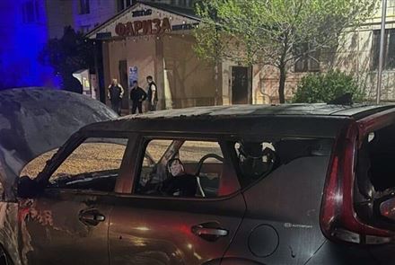 В Талдыкоргане подожгли автомобиль