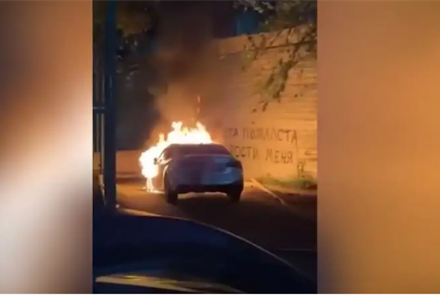 В Алматы по заказу сожгли автомобиль