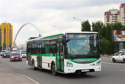 Несколько автобусов изменили маршрут в Астане