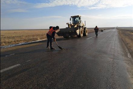К завершению близятся строительные работы на автодороге республиканского значения Алматы – Астана