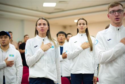 Казахстанские олимпийцы получили напутствие: их проводили на Олимпиаду