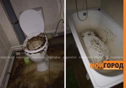 В Уральске квартиру затопило нечистотами