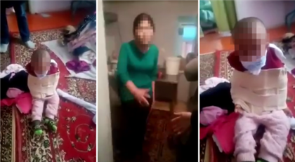 В Туркестанской области ребенка связали и заткнули ему рот