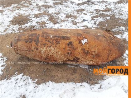 Похожие на авиационную бомбу снаряды обнаружили в ЗКО