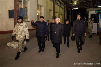 Бердибек Сапарбаев проверил обеспечение правопорядка в селах Кордайского района