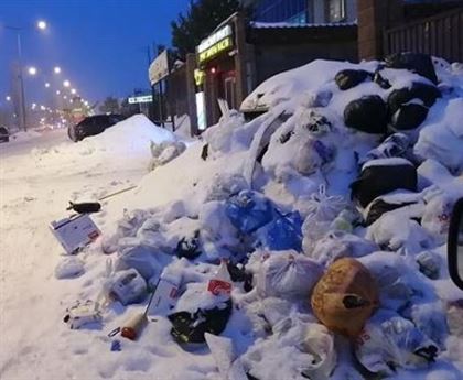 Астанчане продолжают жаловаться на горы мусора в столице