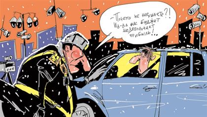 Средняя температура на дорогах: сколько штрафов платит обычный водитель в Казахстане
